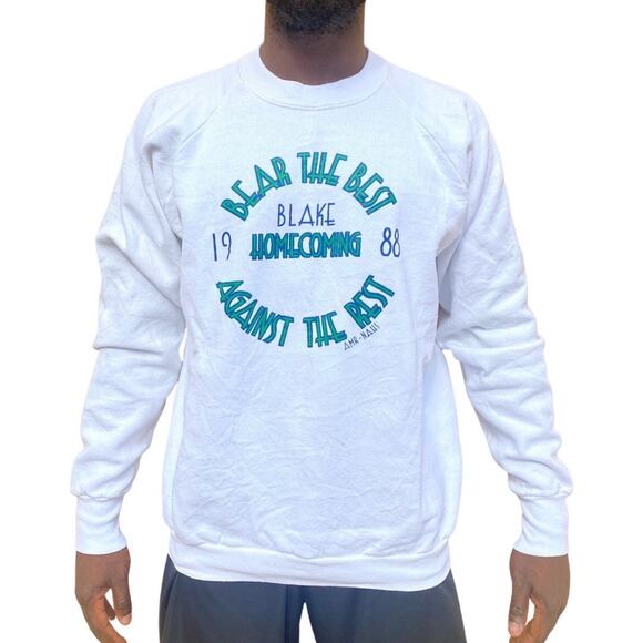 Vintage 1988 Blake homecoming Crewneck sweatshirt xl - Picture 1 of 4